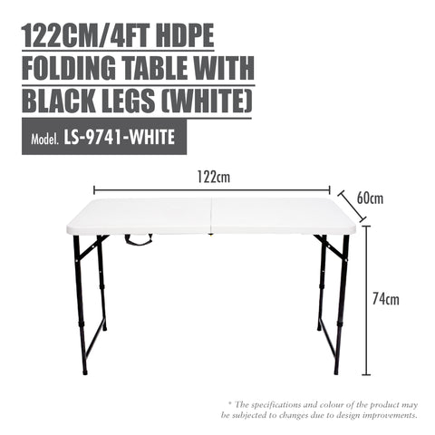 HOUZE HDPE Folding Table – Versatile & Portable | Choose Your Ideal Size!