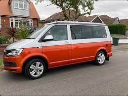 Ultimate Adventure Awaits: VW Transporter SWB Camper in Vibrant Orange – U10004